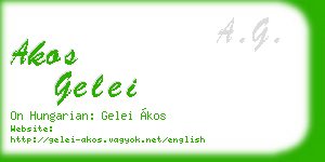 akos gelei business card
